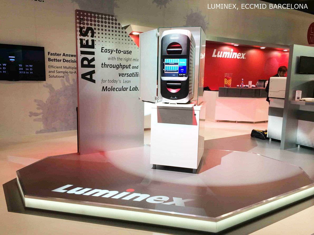 Construcción de stands LUMINEX 2014